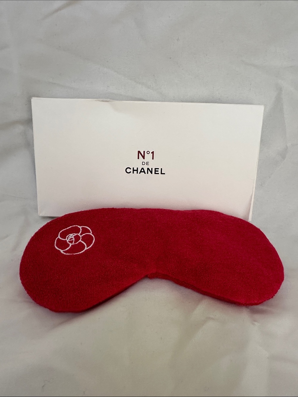 CHANEL Red Camellia Eye Mask